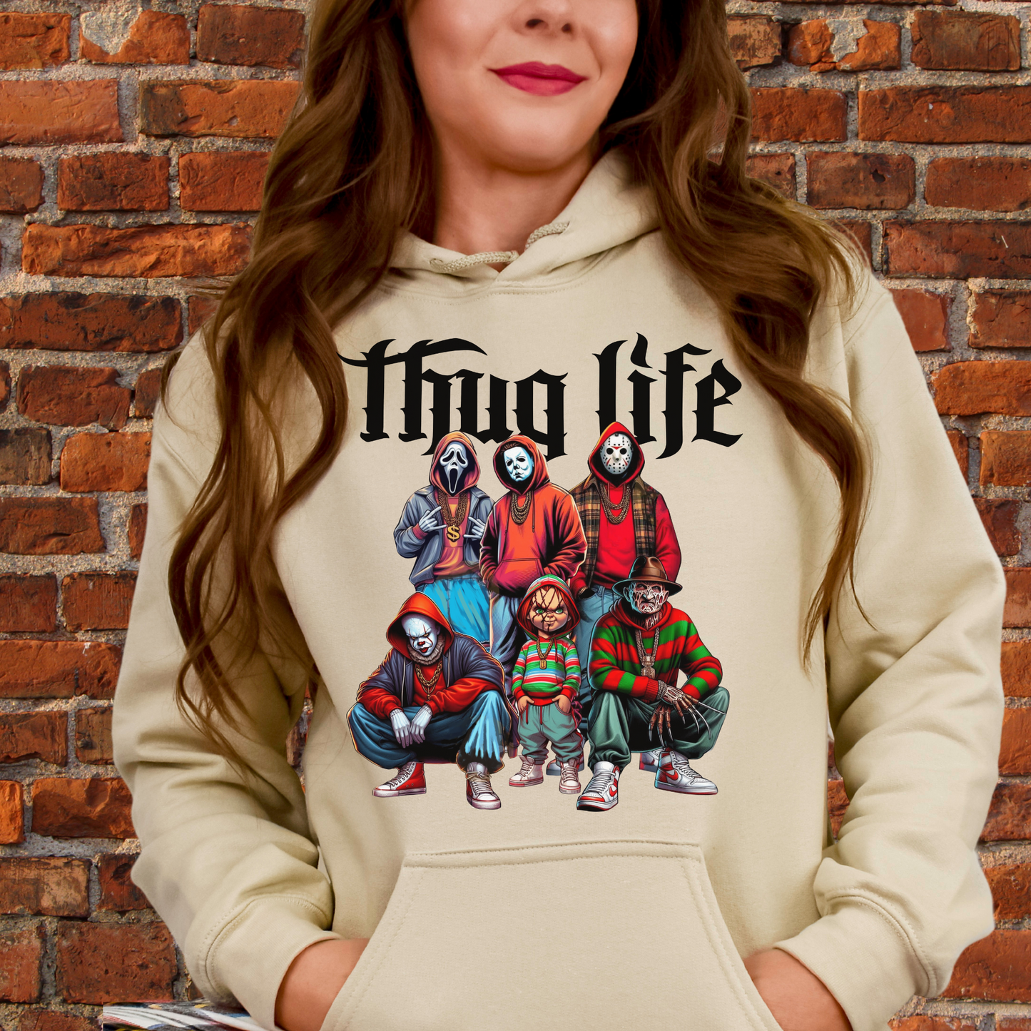 Thug Life Horror Fan Pullover Hoodie