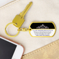 To My Badass Daughter Keychain / Personalized Engraving Option