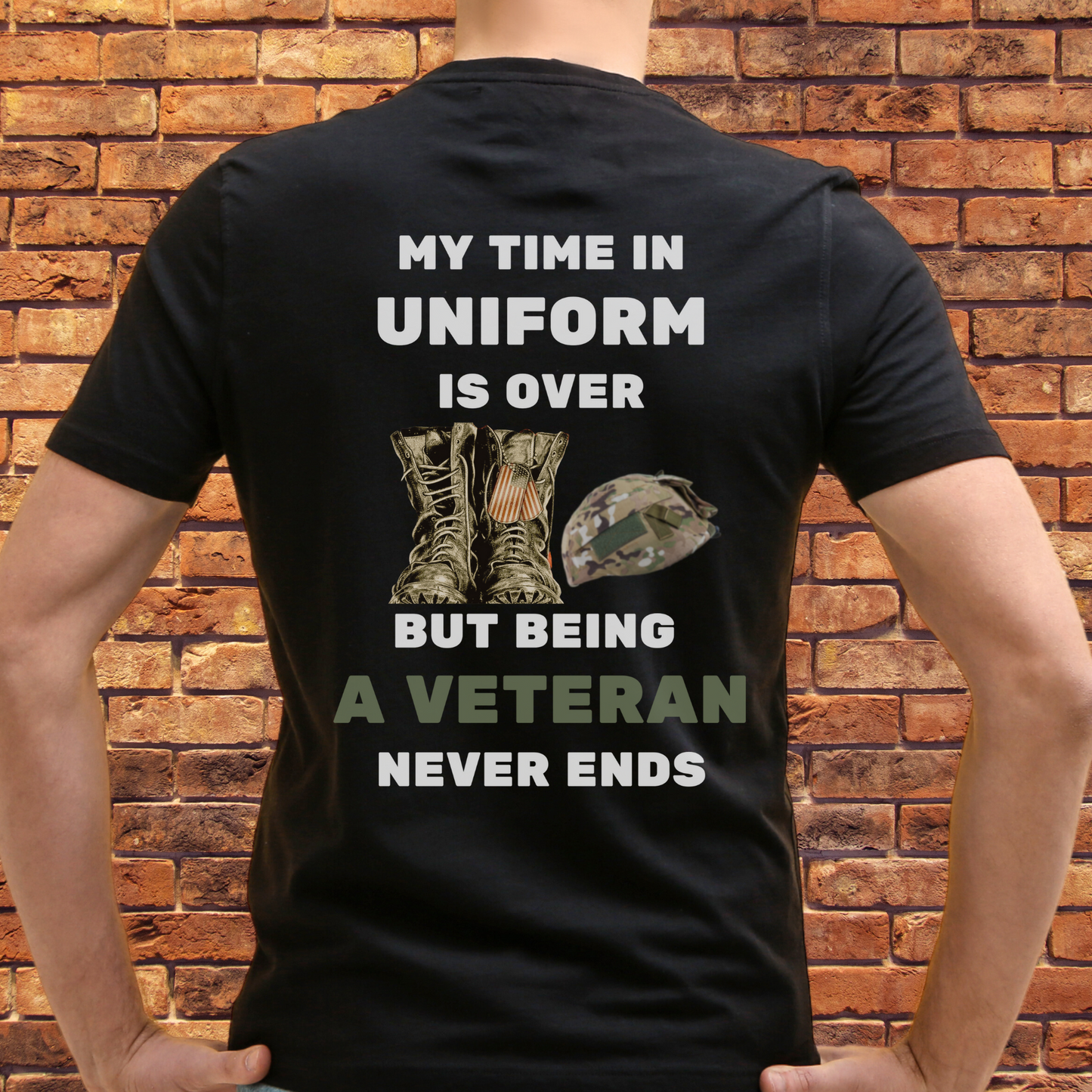 Being a Veteran Never Ends Short-Sleeve T-Shirt