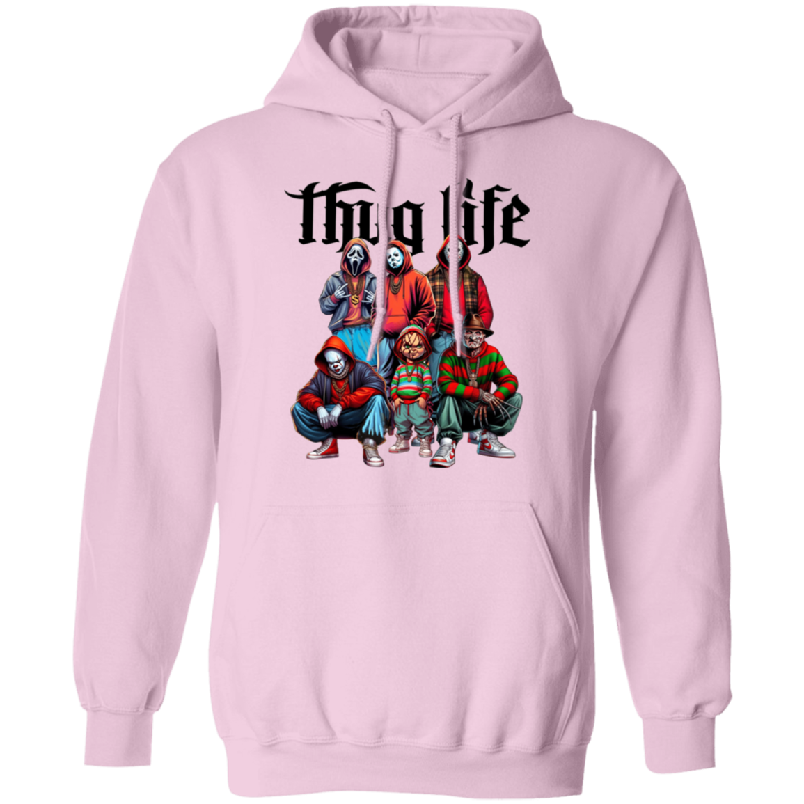 Thug Life Horror Fan Pullover Hoodie