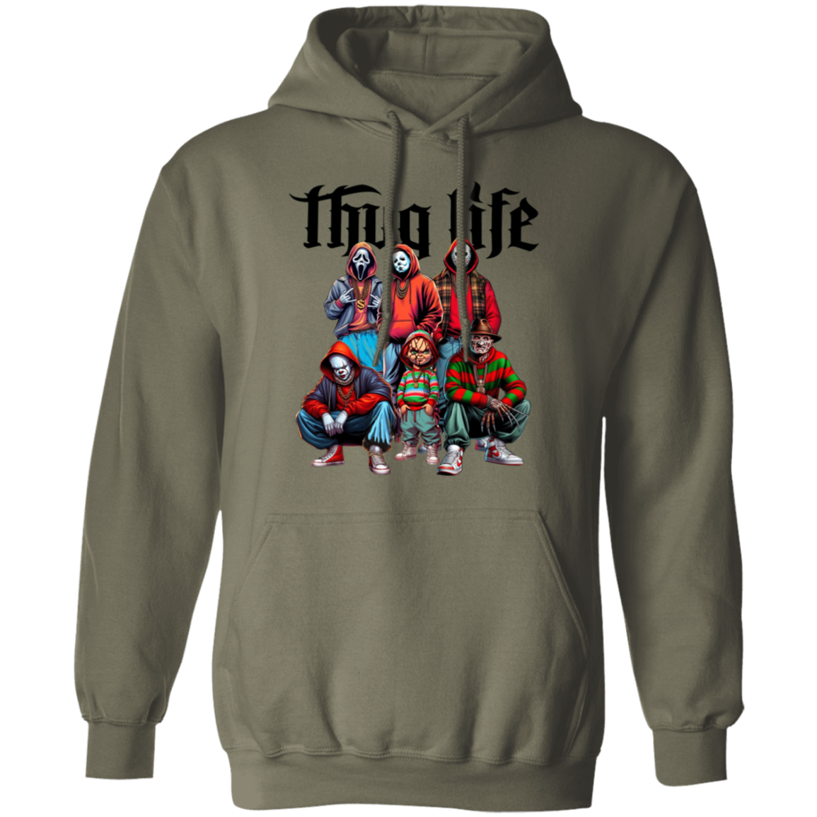 Thug Life Horror Fan Pullover Hoodie