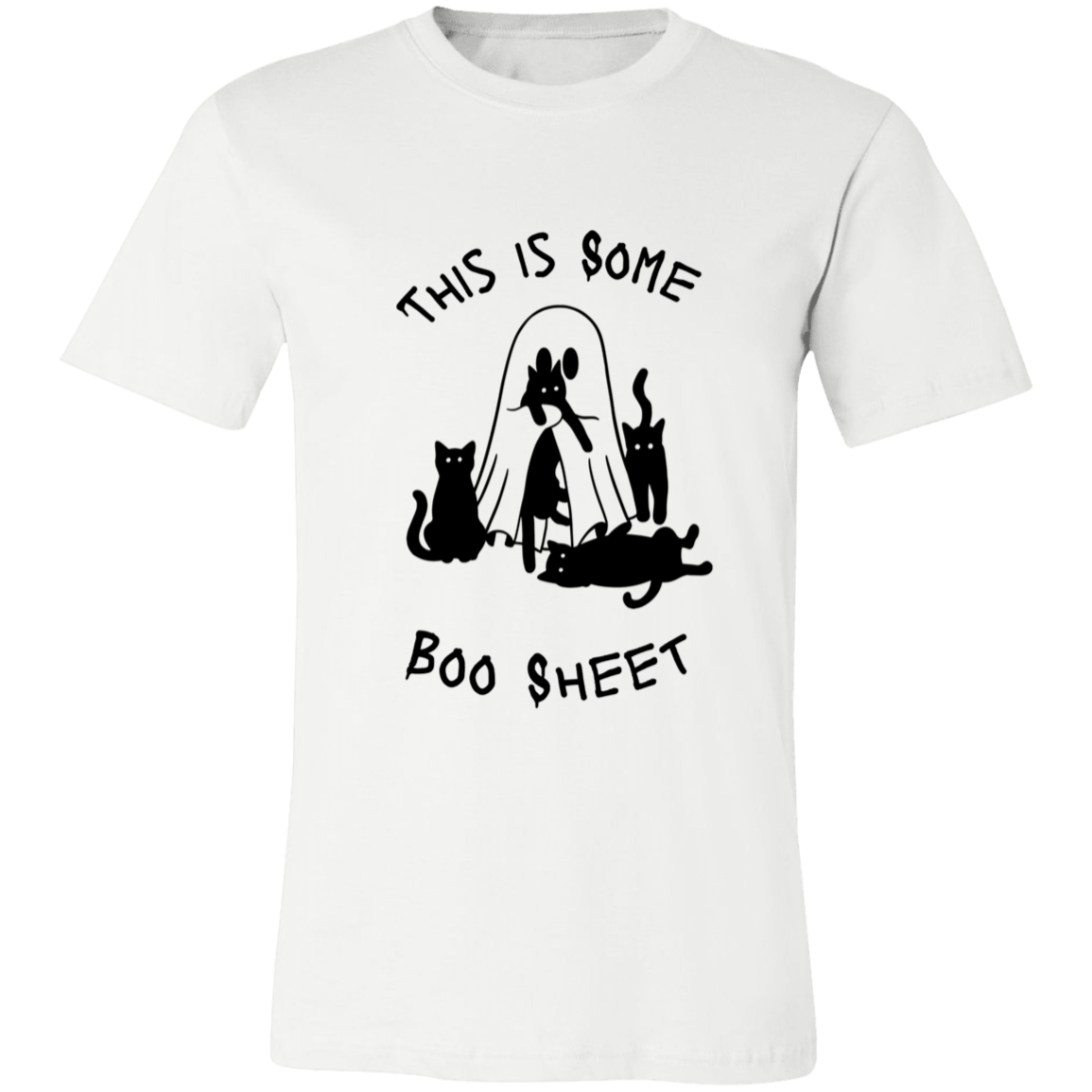 Cat Boo Sheet Unisex Short-Sleeve T-Shirt