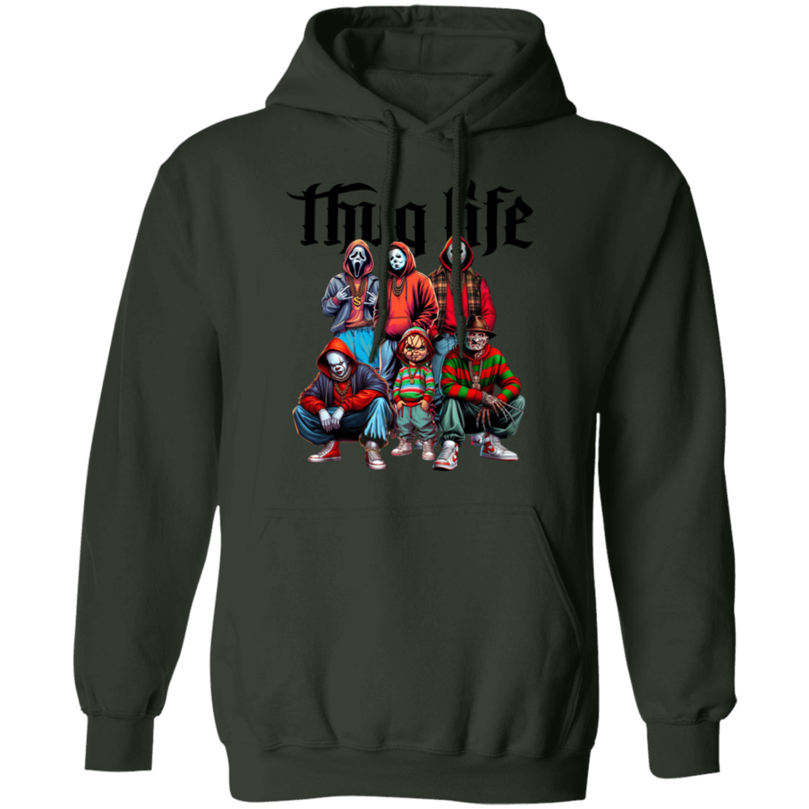 Thug Life Horror Fan Pullover Hoodie