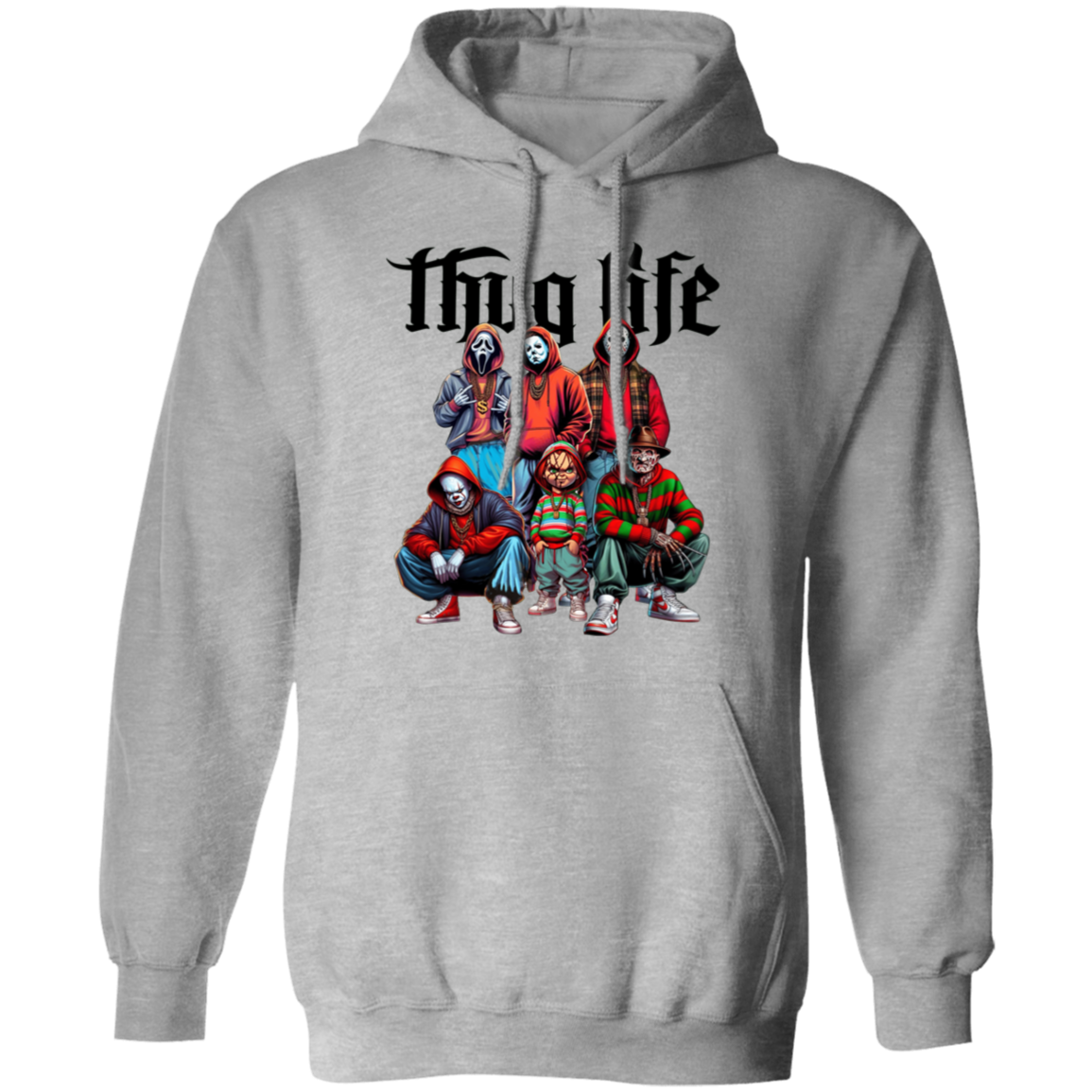 Thug Life Horror Fan Pullover Hoodie
