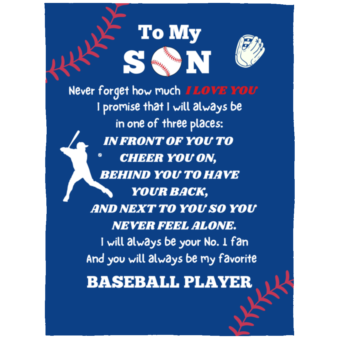 Son Baseball Blanket