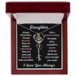 To My Beautiful Daughter / Gift from Mom / Gift from Dad / Flower Name Necklace