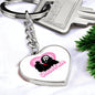 Ghostface / Scream / Graphic Heart Keychain