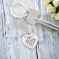 To My Daughter / Mom Loves You / Graphic Heart Keychain