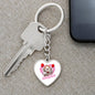 Penny Wise / IT / Graphic Heart Keychain