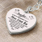 To My Daughter / Mom Loves You / Graphic Heart Keychain