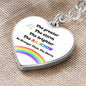 PRIDE / Be Stronger / Graphic Heart Keychain
