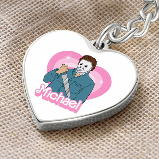 Michael / Halloween / Graphic Heart Keychain