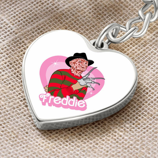 Freddie / Nightmare on Elm Street / Graphic Heart Keychain