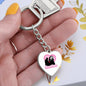 Ghostface / Scream / Graphic Heart Keychain