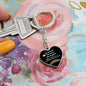 PRIDE / Be Stronger / Graphic Heart Keychain
