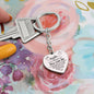 To My Daughter / Mom Loves You / Graphic Heart Keychain