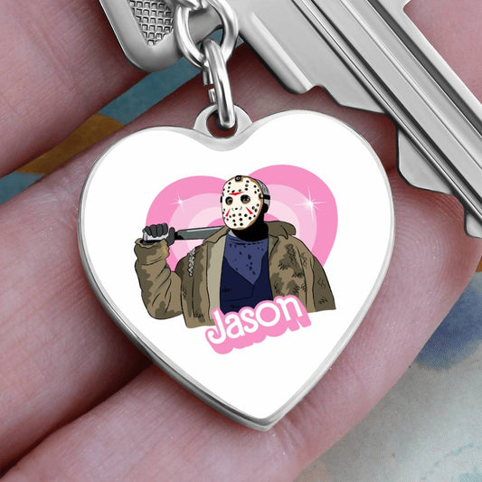 Jason / Friday the 13th  / Graphic Heart Keychain