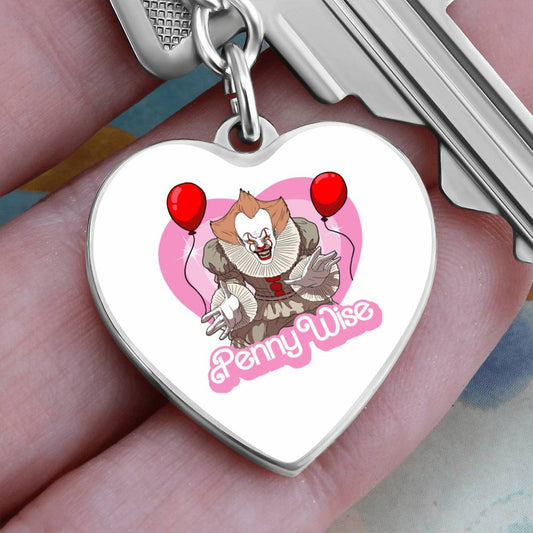 Penny Wise / IT / Graphic Heart Keychain