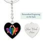 PRIDE / Heart Keychain