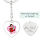 Freddie / Nightmare on Elm Street / Graphic Heart Keychain