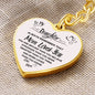 To My Daughter / Mom Loves You / Graphic Heart Keychain