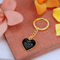 To My Daughter / Mom Loves You / Graphic Heart Keychain