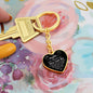 To My Daughter / Mom Loves You / Graphic Heart Keychain