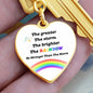 PRIDE / Be Stronger / Graphic Heart Keychain