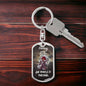 Darling "She Makes It" Dog Tag Keychain