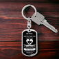 My Man / Dog Tag Keychain