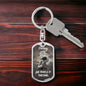 Darling "She Makes It" Dog Tag Keychain