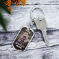 Darling "She Makes It" Dog Tag Keychain