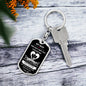 My Man / Dog Tag Keychain