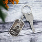 Darling "She Makes It" Dog Tag Keychain