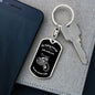 Biker / Dog Tag Keychain
