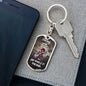Darling "She Makes It" Dog Tag Keychain