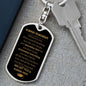 Encouragement / Dog Tag Keychain