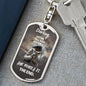Darling "She Makes It" Dog Tag Keychain