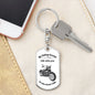 Biker / Dog Tag Keychain