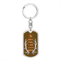 Hunter / Dog Tag Keychain