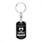 My Man / Dog Tag Keychain