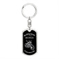 Biker / Dog Tag Keychain