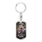 Darling "She Makes It" Dog Tag Keychain