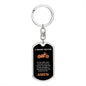 Biker / Dog Tag Keychain