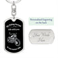 Biker / Dog Tag Keychain