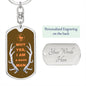 Hunter / Dog Tag Keychain