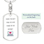 Soulmate / Dog Tag Keychain