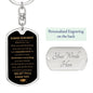 Encouragement / Dog Tag Keychain