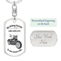Biker / Dog Tag Keychain