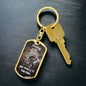 Darling "She Makes It" Dog Tag Keychain